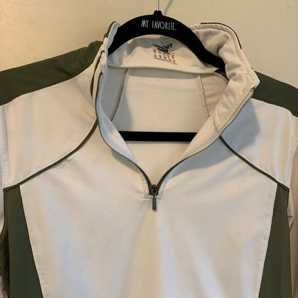 Spyder athletic wear long sleeve top women's size 12 zip mock turtleneck, EUC - Picture 3 of 14